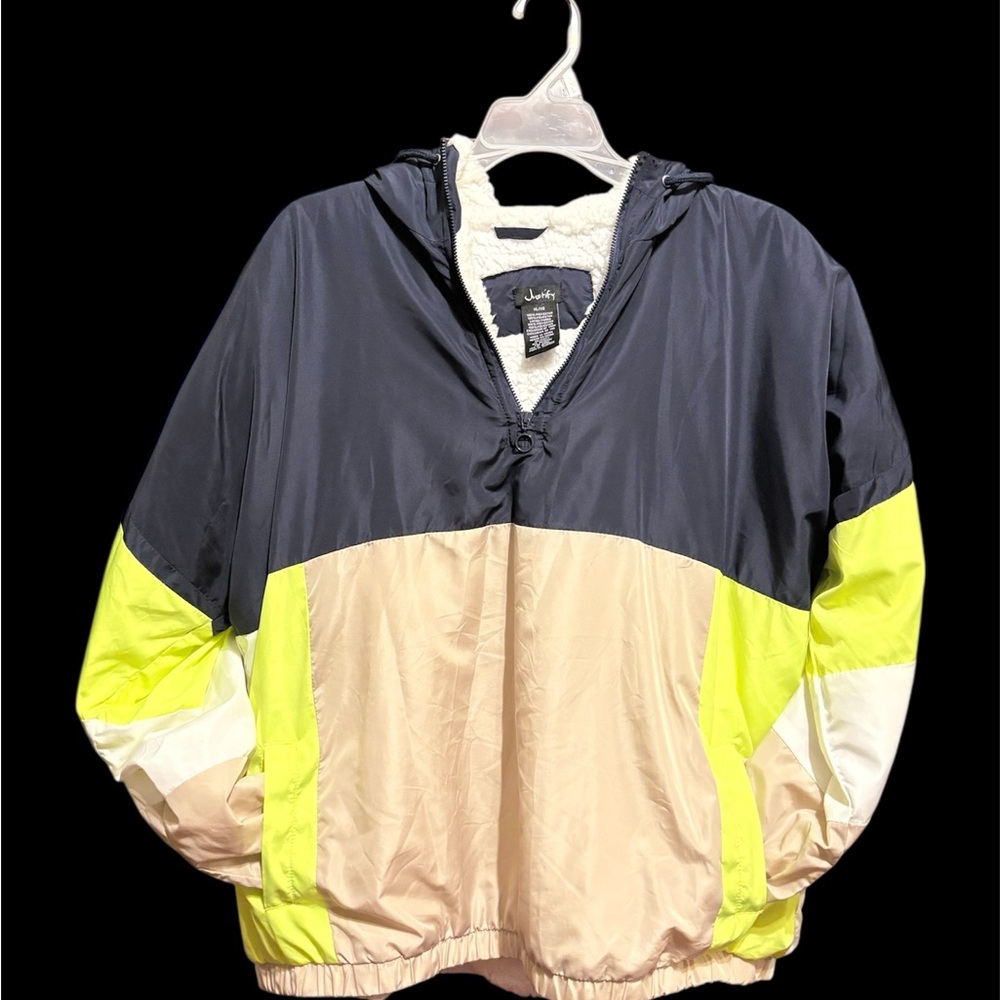 Justify Black and Yellow Colorblock Jacket